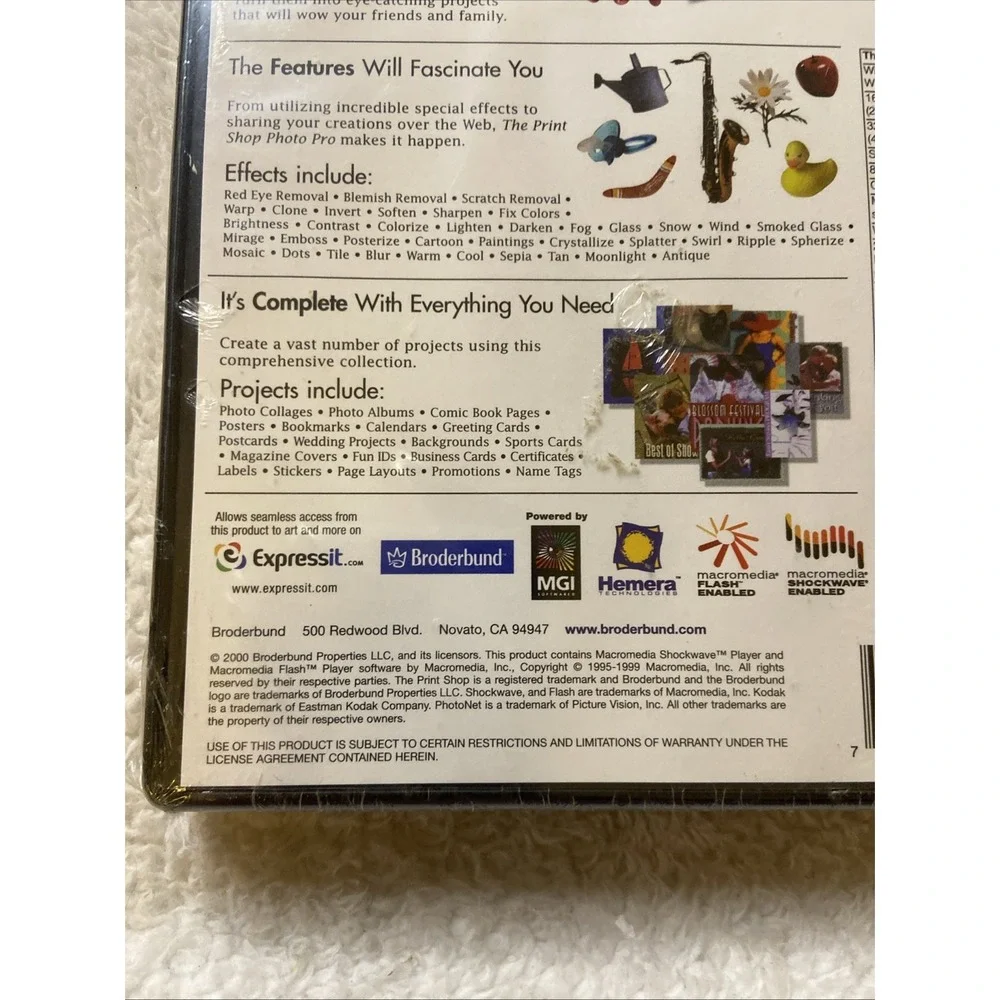 Print Shop Photo Pro Deluxe PC CDROM 2000 Digital Imaging Ver. 2 NIP Sealed New